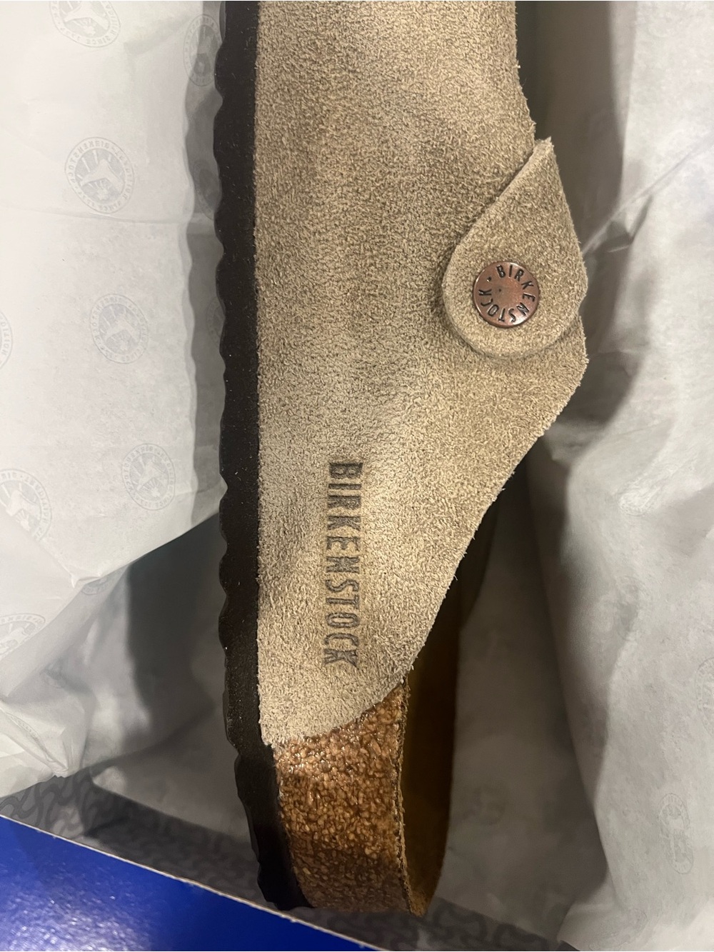 Birkenstock Boston clogs sale!! Taupe suede leather -classic - - NEW authentic - Picture 9 of 13
